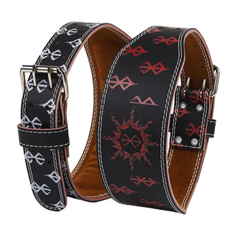 Gym Weight Lifting Belt Leather Fitness Belt with Waist Padding for Men Women Weightlifting Belt for Powerlifting Deadlift Squat